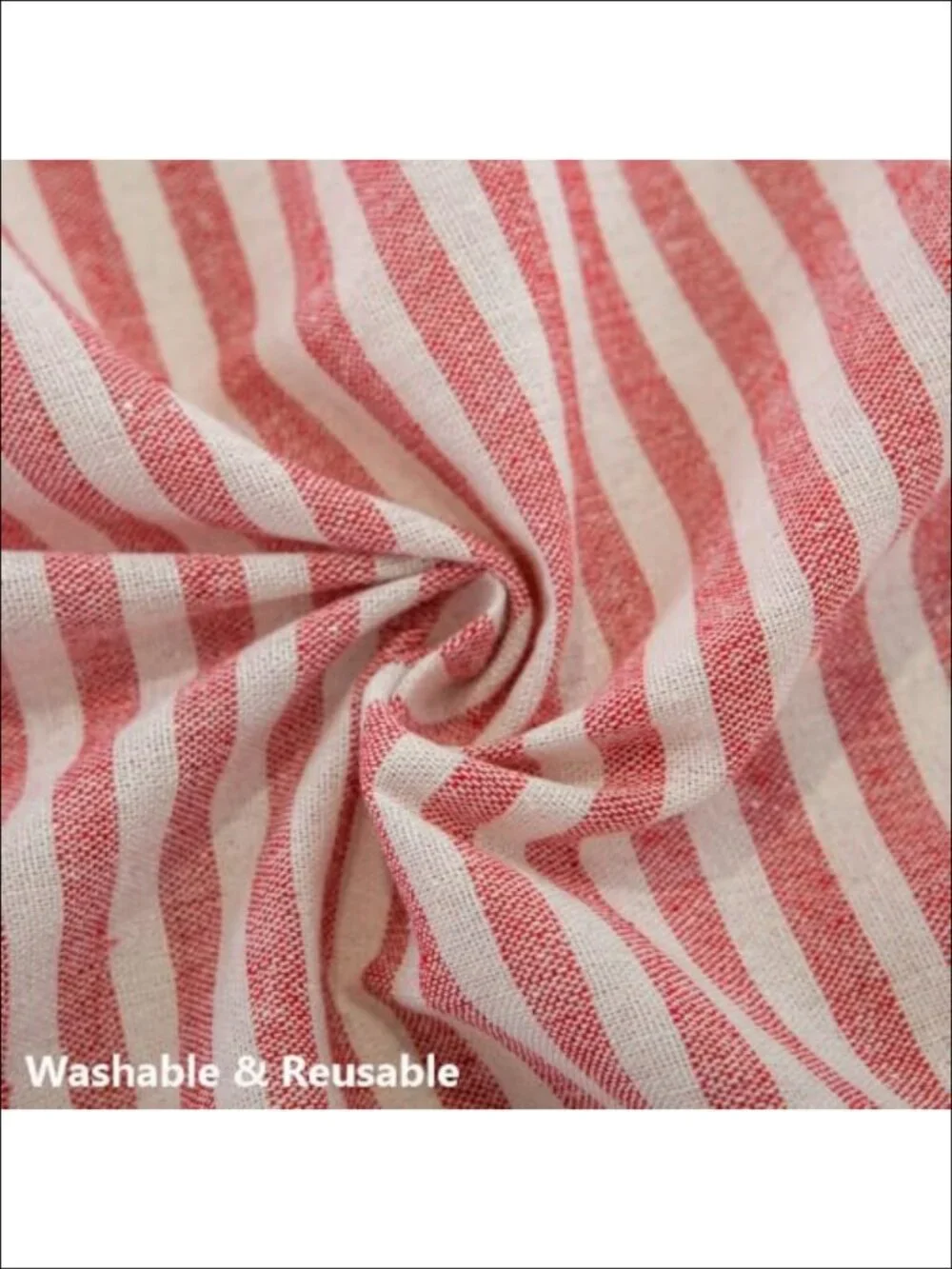 Rectangular Cloth Tablecloth Striped Boho Tassel Dining Table Cover 55x86